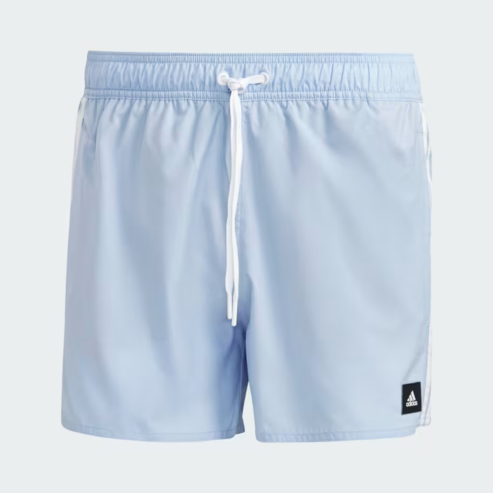 Adidas Swim Shorts Men's 2XL Blue Dawn 3 Stripes Clx Very Short Length New